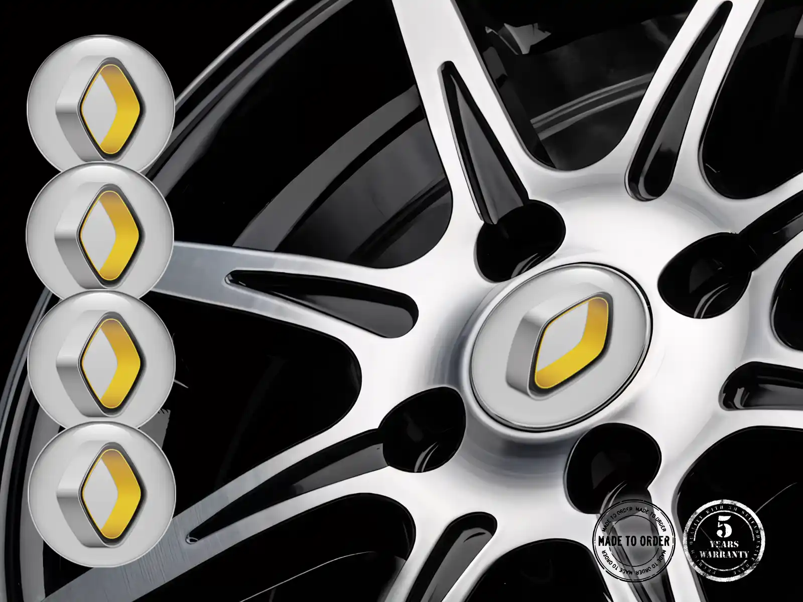 Renault Rademblem Ausgabe Hochwertiges Dome-Design